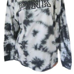 Olive Green and White Tie-Dye PINK Sweatshirt